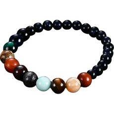 불교 우주 은하 태양계 행성 팔찌 8+6mm, 1개, 블랙 완구/취미/수집품 반품 최저가 4,330원