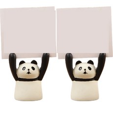 베러바이즈 캐릭터 명함 메뉴판 거치대 메모홀더, 판다, 2개 문구/오피스/보드/칠판/광고 반품 최저가 3,530원