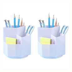 모모스토어 회전필통 연필꽂이, 화이트, 2개 문구/오피스/사무용품 전문관 반품 최저가 5,200원