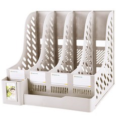 싸비예 4칸 책상 서류정리 펜홀더 파일꽂이, 1개, 그레이 문구/오피스/사무용품 전문관 반품 최저가 4,080원