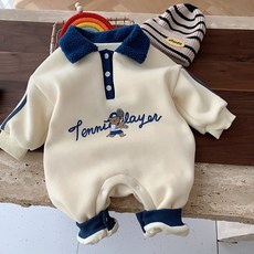 스타도어 남아용 테니스곰 뽀글카라 기모 우주복 출산/유아동/유아동패션 반품 최저가 9,420원