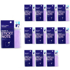 더블에이 스티키 노트 76 x 76 mm, 퍼플, 12개 문구/오피스/노트/메모지 반품 최저가 6,580원