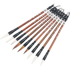 서예연습용 동양화 붓 21 늑대 양 주니어 9종 세트, 9개 문구/오피스/미술/화방용품 반품 최저가 38,460원