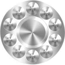 다사바바 알루미늄 팔레트 라운드, 1개, 10칸 문구/오피스/학용품/수업준비 반품 최저가 5,230원