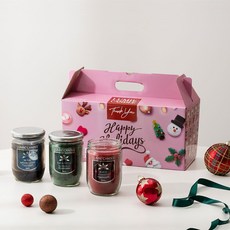 르미에 크리스마스 홈캔들 365g x 3p 선물 세트, 블랙체리, 유칼립투스. 인더문라이트, 1세트 생활용품/탈취/방향/살충 반품 최저가 32,900원