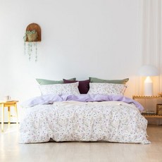 소프라움 밀크티 60수 고밀도 워싱 순면 이불커버, 라벤더_퀸(MDS22FC01101LVQ) 홈인테리어/FW 침구샵 반품 최저가 91,300원