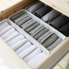 집이지 카니카니 양말 속옷 칸막이 정리함 세트, 화이트, 6개 홈인테리어/수납/정리 반품 최저가 16,430원
