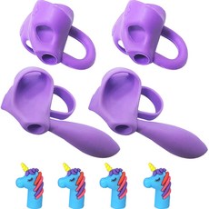 영아트 손잡이 글씨 교정그립 2개 + 꼬리 글씨 교정그립 2개 + 연필캡 4개 교정용 연필그립, 퍼플, 1세트 문구/오피스/학용품/수업준비 반품 최저가 3,750원