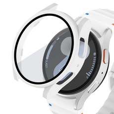 리아몬트 갤럭시워치 강화유리 풀커버 액정 보호 케이스, 화이트 헬스/건강식품/헬스/요가용품 반품 최저가 4,100원