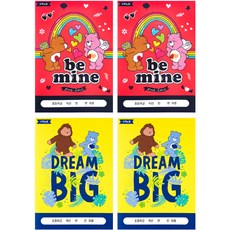 루카랩 케어베어 초등용 수학 노트 2종 x 2p 세트, 비 마인 + 드림 빅, 1세트 문구/오피스/노트/메모지 반품 최저가 7,000원