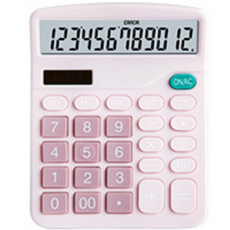 스트릿램프 제이포 심플 휴대용 태양광 사무용 계산기, 핑크, 1개 문구/오피스/사무용품 전문관 반품 최저가 4,200원