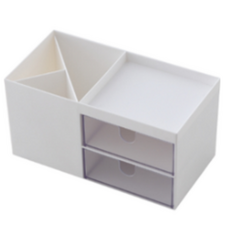 아베른 서랍형 연필꽂이 화장품정리대, 화이트, 1개 문구/오피스/사무용품 전문관 반품 최저가 3,460원