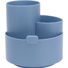 아베른 회전형 연필꽂이 화장품정리대, 블루, 1개 문구/오피스/사무용품 전문관 반품 최저가 7,250원