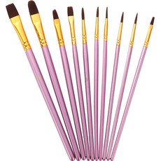 다사바바 유화용붓 10종세트 펄퍼플, 1세트, 10종 문구/오피스/미술/화방용품 반품 최저가 6,420원