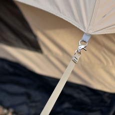 휴캠핑 동계 장박 텐트 웨빙 스트링, 베이지 스포츠/레저/캠핑전문관 반품 최저가 3,960원