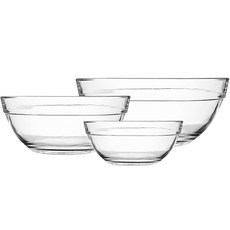 세븐프리 셰프 강화유리볼 3종 세트, 투명, 1개 주방용품/주방조리도구 반품 최저가 6,840원