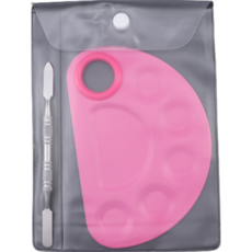 케이랩 스테인레스 아크릴 팔레트 작은반원 핑크, 1개 문구/오피스/학용품/수업준비 반품 최저가 6,490원