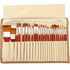 베르번 아크릴 수채화 브러시 세트 레드, 24종, 1세트 문구/오피스/미술/화방용품 반품 최저가 8,220원