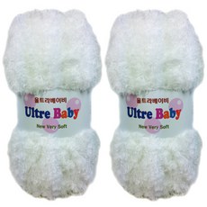 행복뜨기 울트라베이비 뜨개실, 1052 화이트, 2개 홈인테리어/실 반품 최저가 5,830원