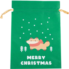 도나앤데코 크리스마스 선물 포장 부직포백 26 x 36 cm, 그린 스노우여우, 5개 문구/오피스/데코/포장용품 반품 최저가 7,140원