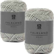 브랜드얀 다루마 포클랜드울 뜨개실 2mm 2p, 04 라이트그레이, 2개 홈인테리어/실 반품 최저가 21,670원