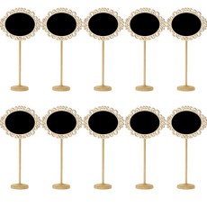 라이프스윗 펀칭 원목 미니 칠판 스탠드 메모판 타원 10p, 나무(타원) 문구/오피스/보드/칠판/광고 반품 최저가 8,600원