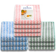 집이다 보들보들 양면행주 핑크 4p + 블루 3p + 그린 3p 세트, 1세트 주방용품/행주 반품 최저가 5,130원