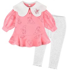 밀크마일 여아용 하트 버블토토 물결카라 왕기모 상하의 세트 출산/유아동/유아동패션 반품 최저가 16,120원