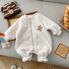 스타도어 유아용 곰돌이자수 뽀글이 집업 우주복 출산/유아동/유아동패션 반품 최저가 12,600원