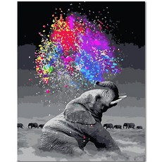 아디코 DIY 페인팅 명화그리기 40 x 50 cm PEE49, 뷰티풀 코끼리, 1개 문구/오피스/미술/화방용품 반품 최저가 13,320원