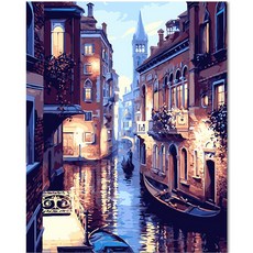 아디코 DIY 페인팅 명화그리기 40 x 50 cm PH103, 베니스 운하, 1개 문구/오피스/미술/화방용품 반품 최저가 6,260원