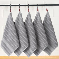 생활공식 프리미엄 고리 핸드타올, 그레이, 5개 홈인테리어/수건/타월 반품 최저가 9,370원