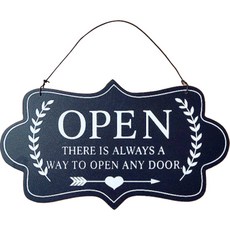 편스토어 안내표지판 북유럽 디자인 블랙, 1개, 오픈클로즈 문구/오피스/사무용품 전문관 반품 최저가 10,080원