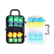 다다 연필 보호 캡 캐리어 세트 Frog, 혼합색상, 1세트 문구/오피스/필기류 반품 최저가 8,990원