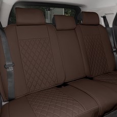 대한오토모빌 차량용 뒷좌석 가죽 풀 커버 세트, 프리미엄브라운, 1세트 자동차용품/인테리어 반품 최저가 76,260원