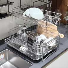 에넥스 유닉 식기 건조대, 2단, 1개 주방용품/주방수납/정리 반품 최저가 59,220원