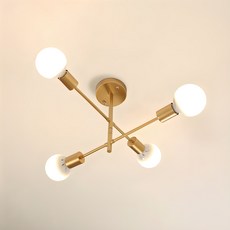 파파 델핀4 천장등, 골드 홈인테리어/조명/스탠드 반품 최저가 30,030원