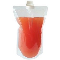 생활을그리다 음료 투명 스파우트 파우치 600ml, 15 x 23 cm, 25개, 1세트 주방용품/일회용품/종이컵 반품 최저가 10,400원