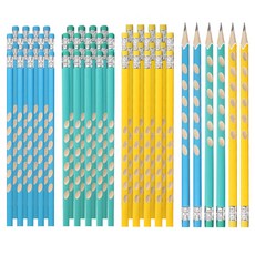 다다 삼각 교정연필 HB, 블루 + 민트 + 옐로우, 60개 문구/오피스/필기류 반품 최저가 10,560원