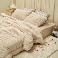 바자르 몽실몽실 도톰한 10mm 극세사 차렵이불세트 홈인테리어/침구 반품 최저가 89,390원