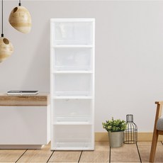 보노하우스 맥스 서랍장 5단, 투명, 1개 홈인테리어/수납/정리 반품 최저가 28,500원