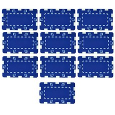 프리미엄 홀덤 사각칩 10p, 블루, 1개 완구/취미/보드게임 반품 최저가 14,500원