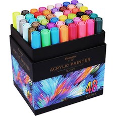 아크릴 마카펜 아트 드로잉 NO1000, 48색, 1개 문구/오피스/학용품/수업준비 반품 최저가 19,960원