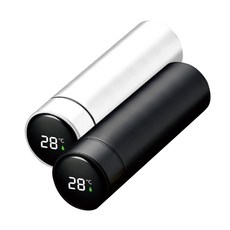 다쓱 LED 온도표시 스텐 스마트 텀블러 2종 세트, 블랙, 화이트, 500ml, 1세트 주방용품/보온/보냉용품 반품 최저가 7,110원