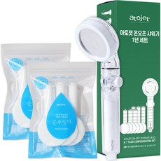 아토젯 온오프 항균 샤워기 + 리필필터 2팩, 1개, 화이트 홈인테리어/욕실용품 반품 최저가 35,800원