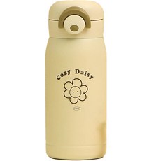이우아여사 코지 데이지 원터치 보온병, 베이지, 330ml, 1개 주방용품/보온/보냉용품 반품 최저가 6,120원