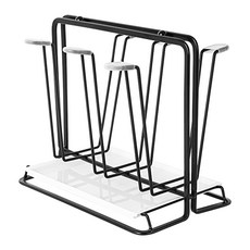 생활공식 주방 물빠짐 스탠드 스틸 컵 건조대 6구, 블랙, 1개 주방용품/주방정리소품 반품 최저가 6,550원