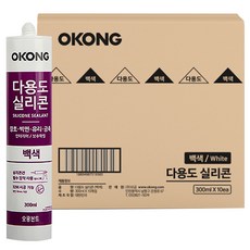 오공 다용도 실리콘 백색 300ml x 10p, 1개 생활용품/공구/철물/DIY 반품 최저가 20,540원