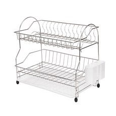 코멧 키친 스테인레스 식기건조대 2단 화이트 주방용품/주방수납/정리 반품 최저가 12,460원