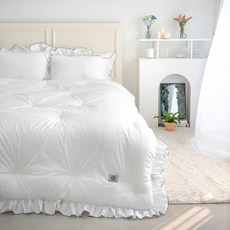 그래이불 국내 제조 순수 유기농 오가닉 프릴 코튼100 호텔 차렵이불 홈인테리어/FW 침구샵 반품 최저가 127,520원